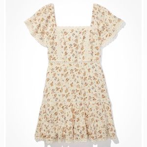 American Eagle Tiered Lace Mini Dress
